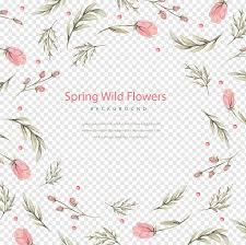 Floral patterned backgrounds psd set. Pink Flowers With Spring Wild Flowers Text Overlay Floral Design Flower Watercolor Painting Watercolor Flower Plant Watercolor Leaves Flower Arranging Text Png Pngwing