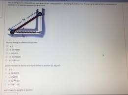Tấn cũng là đơn vị quốc tế được nhiều quốc gia sử dụng. Solved The 20 25 Kg Rod Is Released From Rest When Tan Chegg Com
