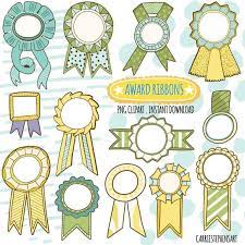Award Ribbon Clipart Graphics Yellow Green Winner Label Etsy In 2021 Ribbon Clipart Award Ribbon Clip Art
