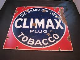 Vintage 1920 Climax Plug Tobacco Porcelain Sign - Etsy India