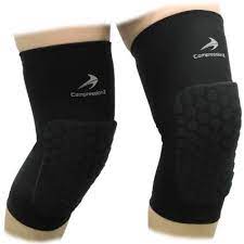 Padded Knee Sleeves 1 Pair Protective Compression Wear Men Women Basketball Brace Support Be Compression Wear Men Compression Wear Basketball Knee Pads