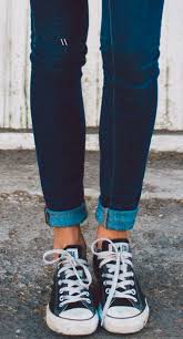 How To Wear High Top Converse With Skinny Jeans Pinterest Rafaela Abreu Fashion Style My Style
