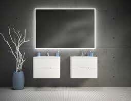 Fleurco Lighted Mirrors Backlight a mirror backlit mirrors add a decorative ambiance to any room's decor. fleurco lighted mirrors