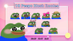 10 Pepe Blush Emotes for Twitch and Discord Twitch Meme - Etsy