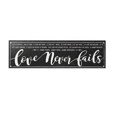 Find The Love Never Fails Wall Sign By Ashland At Michaels Wall Signs Love Never Fails Signs