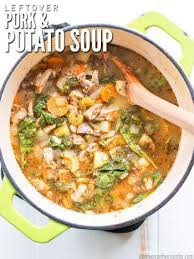 It's another great way to use up roast pork from your sunday roast leftovers. Leftover Pork And Potato Soup Don T Waste The Crumbs