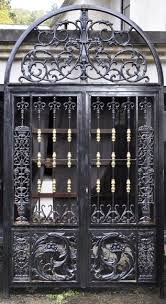 Stainless steel is a generic term for a family of low carbon alloy steels containing 10.5% or more chromium. Set Of Six Modern Cast Iron Doors In The Style Of 18th Century Gates Doors