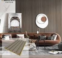 Durable 3d Decorative Wall Panel Sheet Hollow Fluted Wooden ...