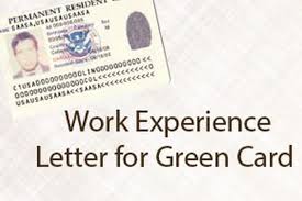 Work Experience Letter For Green Card Hr Letter Formats