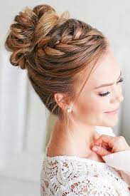 55 Fun And Easy Updos For Long Hair Lovehairstyles Com Medium Hair Styles Formal Hairstyles Updo Easy Updos For Long Hair