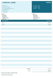 Free Invoice Template Excel Free Word Templates