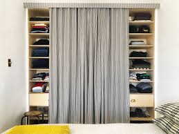 Rectangular glass cutout closet door ideas. Ditch Your Closet Doors For A Tailored Curtain Architectural Digest