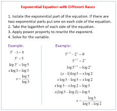 An exponential equation is an equation in which a variable occurs as an exponent. Solving Exponential Equations With Different Bases Video Lessons Examples Solutions