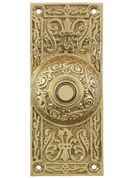 large victorian solid brass doorbell button in 2021 brass doorbell doorbell vintage doorbell