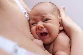 Help for when baby is crying while breastfeeding