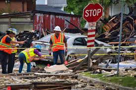 The london fire brigade said ten of its fire engines and about seventy firefighters were battling the blaze that reportedly broke out in a business premises under a railway arch. Home Destroyed At Least 7 Damaged In Explosion That Shakes London Ont Neighbourhood Cbc News