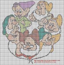 grille gratuite les 7 nains le blog de a la maison point croix tricot grilles gratuites creations disney au chats en points pokemon coloriage lettres