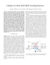 If it happens, please contact mfdubs. Pdf A Study Of A Mini Drift Gem Tracking Detector