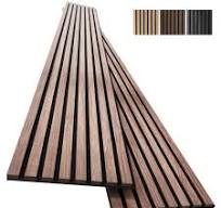 Amazon.com: Paquete de 2 paneles de madera para pared, paneles de pared de  listones de madera acústicos, paneles de madera insonorizados para ...
