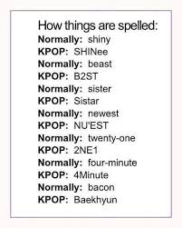How Things Are Spell In Korea Funny Kpop Memes Kpop Quotes Kpop Memes