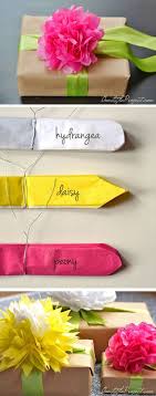 Gift Wrapping With Tissue Paper Flowers Tissue Paper Flowers Paper Flowers Diy Paper Flowers