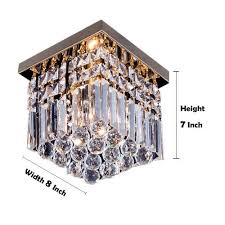 Shop authentic antique & vintage crystal flush mount ceiling and wall lights at 1stdibs, the world's largest source of authentic period furniture. Moooni Hallway Crystal Chandelier 1 Light W8 Mini Modern Square Flush Mount Ceiling Light Fixt Flush Mount Ceiling Light Fixtures Ceiling Lights Modern Square