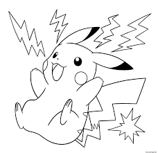 Coloriage Pokemon Pikachu Electrique A Imprimer Pikachu Coloring Page Pokemon Coloring Pages Pokemon Coloring