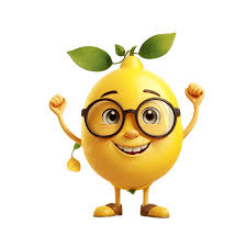 Gözlüklü Ve Mutlu Ifadeli Limon Karakteri, Limon Karakteri, Gözlüklü Ve  Mutlu, Limon PNG Resim Şeffaf ve çizimi Ücretsiz İndirilebilir