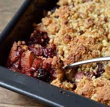Summer Dessert Recipe Blackberry Rhubarb Crumble Recipe Rhubarb Crumble Summer Dessert Recipes Crumble Recipe