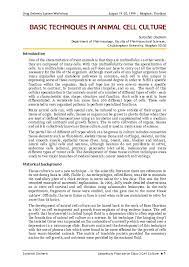 Animal cell culture cell culture refers to the process by which cells are grown in a controlled artificial environment. Pdf Cell Culture Basics Senggam Wakhet Academia Edu