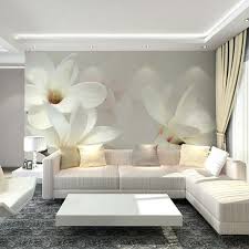 Shop for vinyl wallpaper online at target. White Mangnolia Flower 3d Wall Murals Vinyl Wallpaper For Living Room Tv Sofa Background 8d Photo Mural Wallpaper Living Room Classy Living Room Living Room Tv