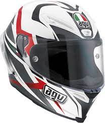 Velocity White Black Red Corsa Full Face Kask Agv Mototas Kask Motosiklet Kasklari Urunler