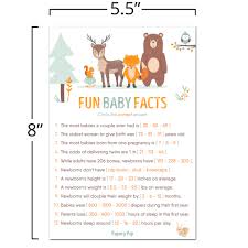 Displaying 39 questions associated with baby. Fun Baby Facts Game Cards Pack Of 50 Baby Shower Games Ideas For B Papery Pop