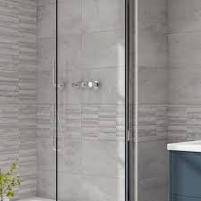 Our dark grey and bathroom tiles collections. Cuba Grey Decor Wall Bathroom Tiles 250 X 500mm Per Box