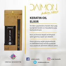 Daimon Keratin Oil Elixir Yeniden Yapilandirici Keratin Iksir Yagi Iceriginde Keratin Ve Macadamia Yagi Bazlandirilmistir Kuru Ve Kivircik Boya Keratin Sac