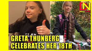 Гре́та тинтин элеонора э́рнман ту́нберг (швед. Greta Thunberg Celebrates Her 18th Birthday With A Snarky Tweet Youtube