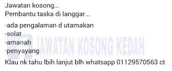 Jobcari.com | jawatan kosong terkini. Jawatan Kosong Pembantu Taska Jawatan Kosong Kedah Facebook