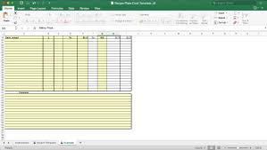 Downloadable recipe card templates and formats. Recipe Costing Worksheet Eloquens