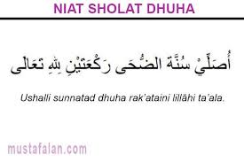 Takbiratul ikhram, setelah itu membaca do'a iftitah. Niat Doa Tata Cara Sholat Dhuha Sendiri Mustafalan