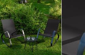 Fauteuils Dream A Bascule Anthracite Avec Table Basse Fauteuil Jardin Decoration Exterieur Fauteuil Table Basse