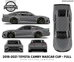 After listening the voice of engine you can imagine what parts you top teams in nascar sprint cup racing spend big budget money to bring the best engine of high quality. 2018 2021 Toyota Camry Nascar Cup Car Full Premium Vector Template Pixelsaurus