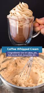 Coffee Whipped Cream Coffee Recipes Desserts Recipes With Whipping Cream