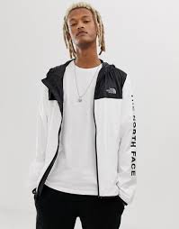 Black And White North Face Jacket Mens The North Face Novelty Cyclone 2 0 Jacket In White In Tnf White Tnf Black Modesens North Face Jacket Outfit White North Face Jacket North Face Windbreaker