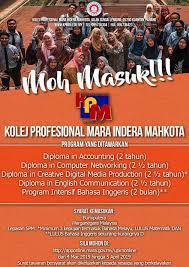 Kolej kemahiran tinggi mara kuantan. Jom Masuk Kpm Kolej Profesional Mara Indera Mahkota Facebook