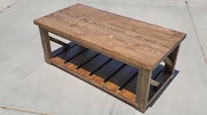 First, you will assemble the two sides of the coffee table by attaching 2x4 braces to 4x4s. Diy 40 Coffee Table Album On Imgur