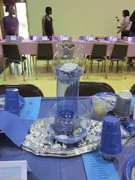 Blue Table Centerpiece Blue Table Tea Party Birthday Cake Kids