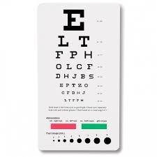 Snellen Pocket Eye Chart