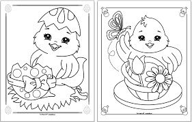 Difficult or easy coloring of lily flowers. Free Printable Easter Chick Coloring Pages For Kids The Artisan Life
