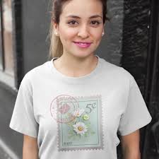 Daisy Flower Shirt Postage Stamp Shirt, Daisy tshirt Wildflower Shirt Daisy  Mom Shirt Stamp Collector Flower Lover Gift Aesthetic Shirt