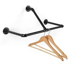 ₹ 5 get latest price. Coat Rack Wall Mounted Clothes Drying Rack Pipe Laundry Shelf With Hanger For Towel Pants Bathroom Entryway Black Metal Buy Online In Guyana At Guyana Desertcart Com Productid 165531227
